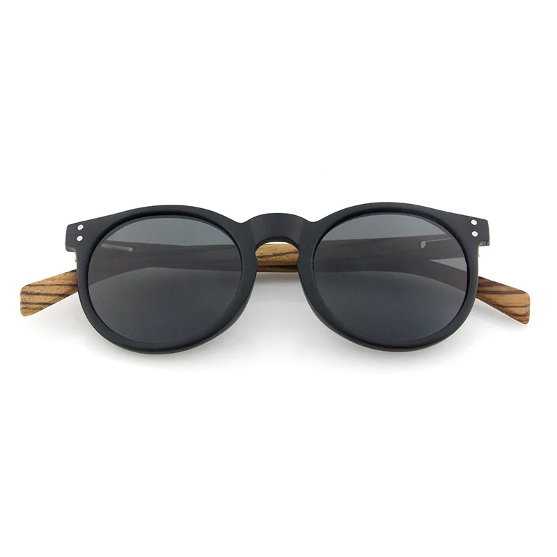 Stylish Wooden-Arm Sunglasses