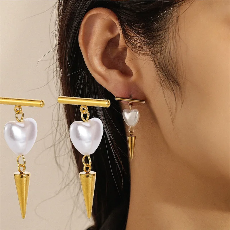 Vintage Geometric Solid Color Copper Alloy Drop Earrings