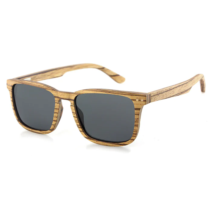 Stylish Wooden-Frame Sunglasses