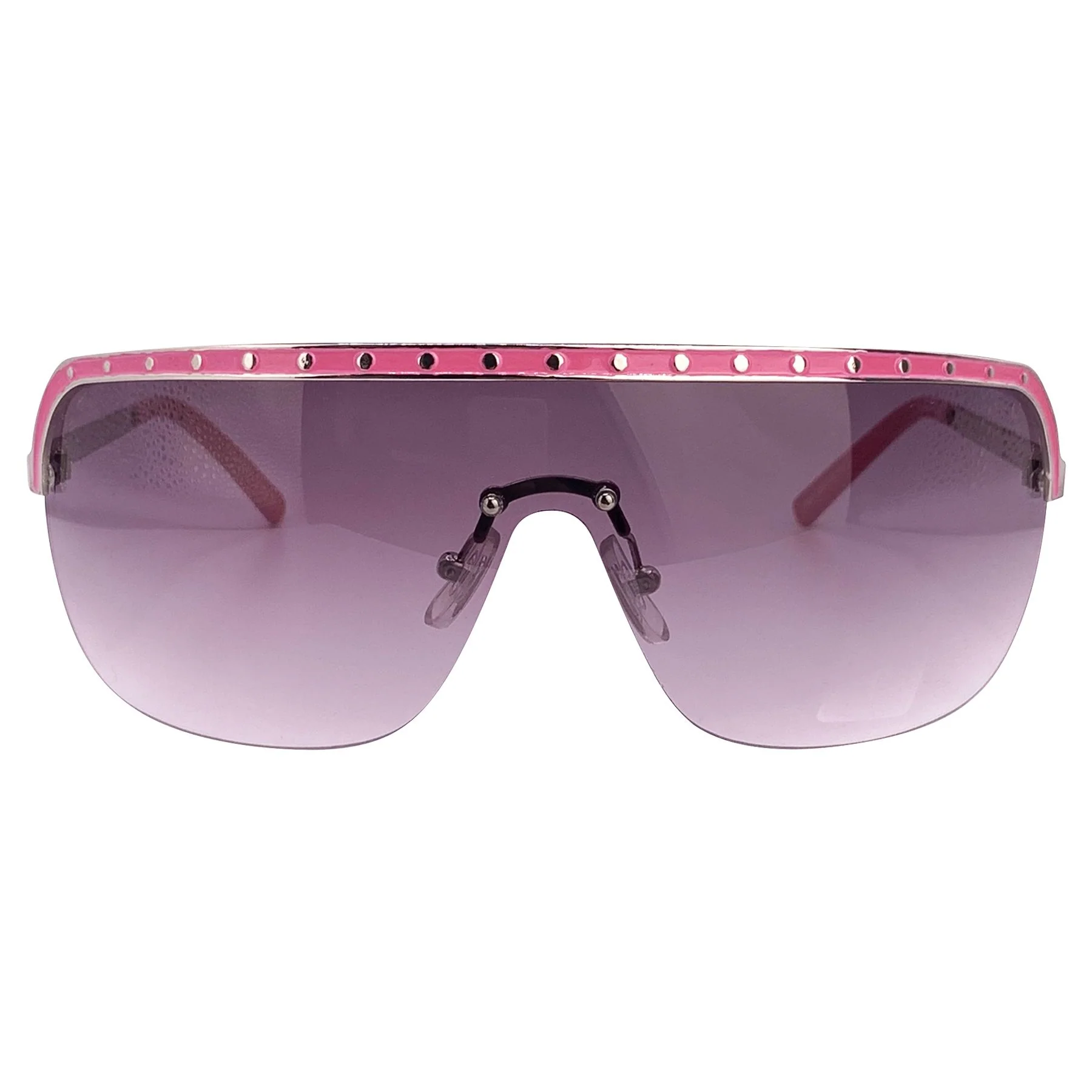 Stylish Pink-Trimmed Fashion Sunglasses