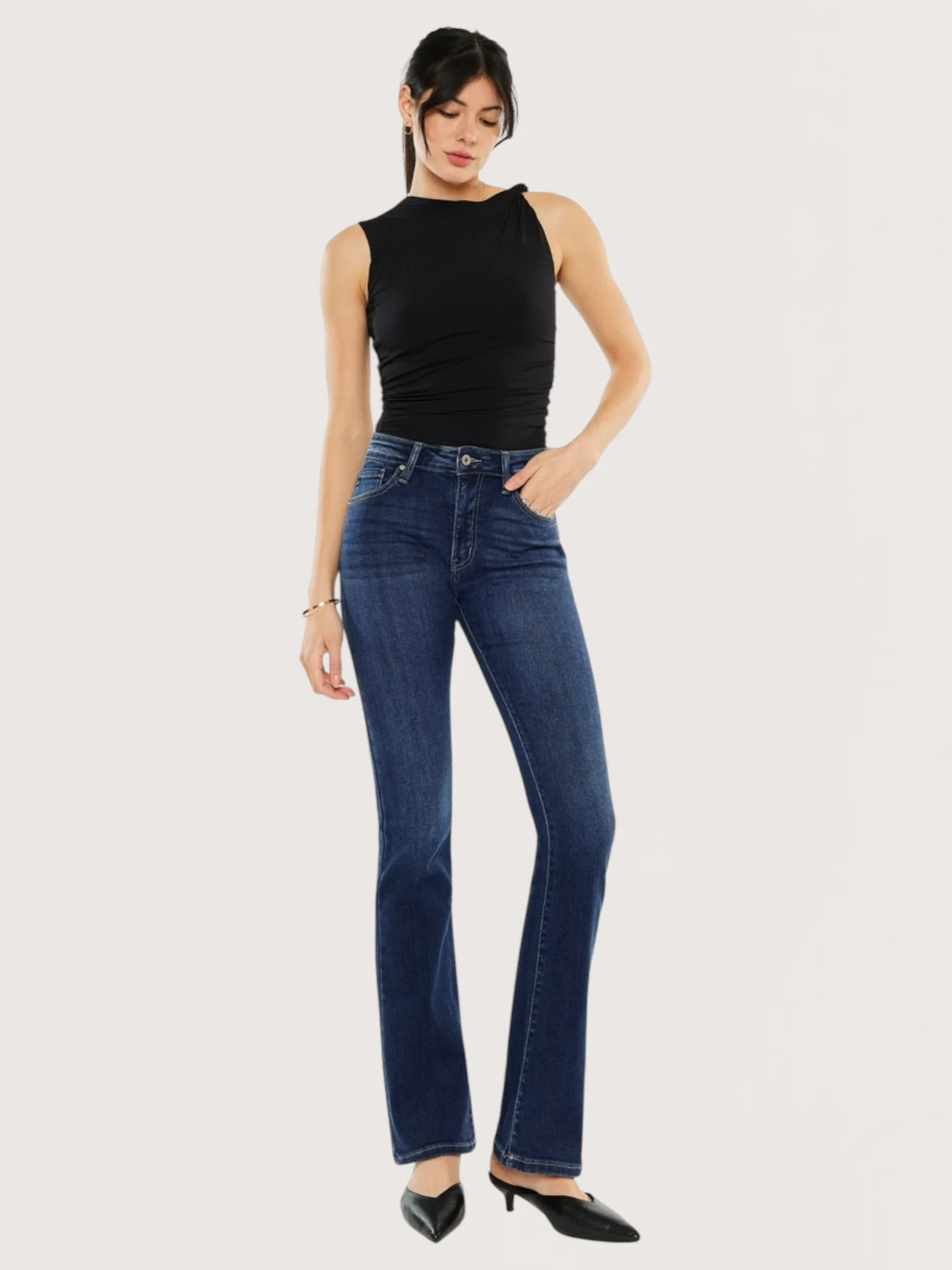 Classic Slim Fit Bootcut Jeans