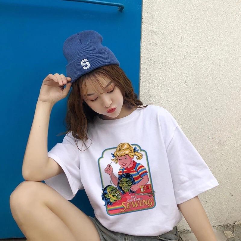 Casual Cartoon Print T-Shirt
