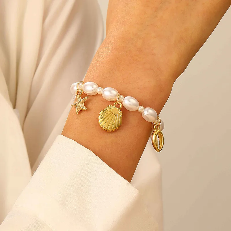 Elegant Starfish & Shell Bracelets