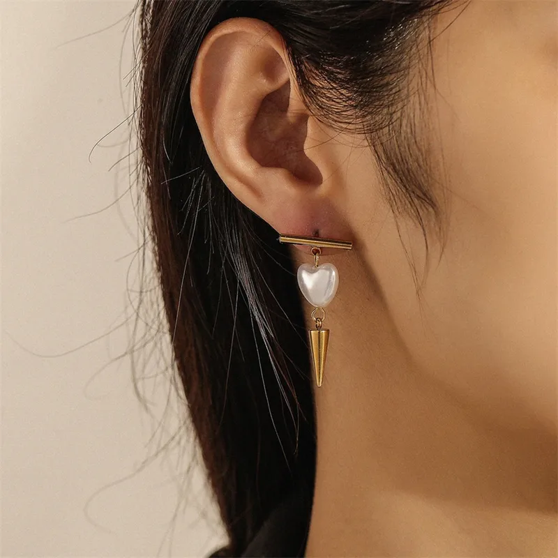 Vintage Geometric Solid Color Copper Alloy Drop Earrings