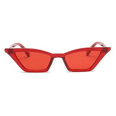 Chic Red Geometric Sunglasses